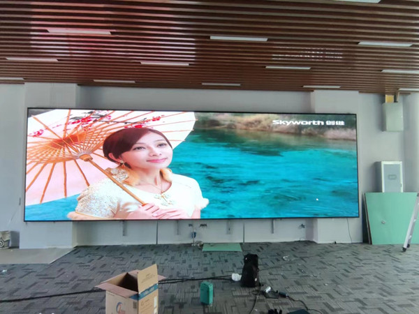 大余P1.53led小间距屏安装案例